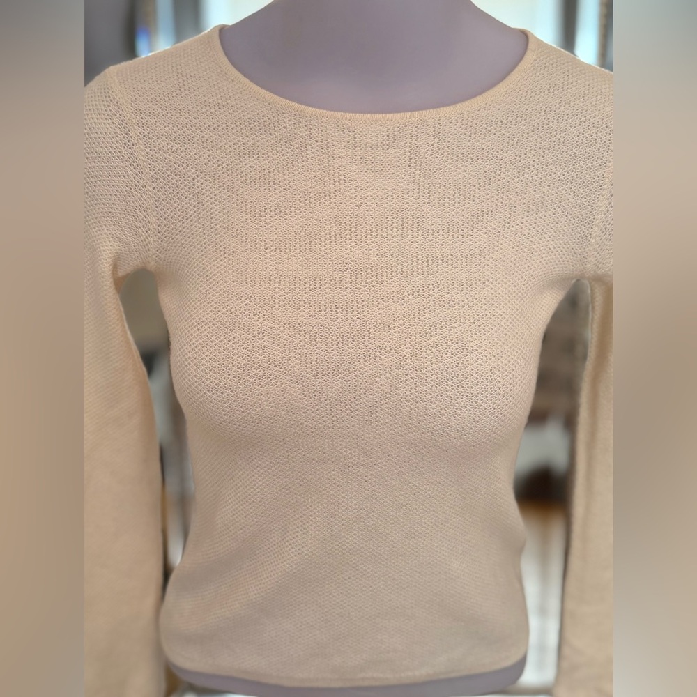 Designer TSE Superfine 100% Cashmere Crewneck XS Color Crème - MINT CONDITION